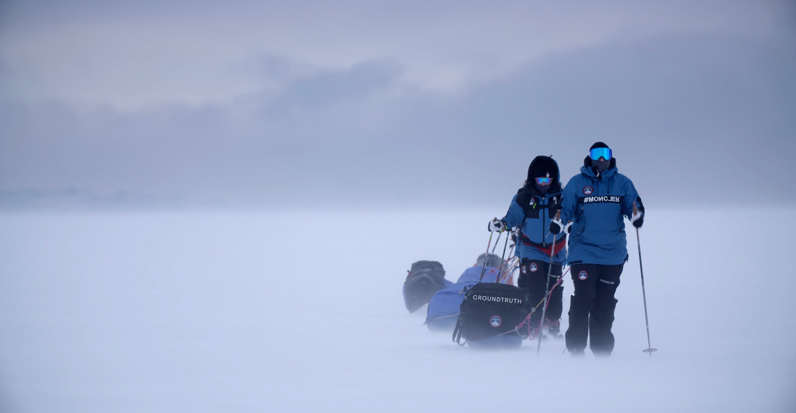 GROUNDTRUTH Sledge cover in action with GROUNDTRUTH x B.I.G North Expedition
