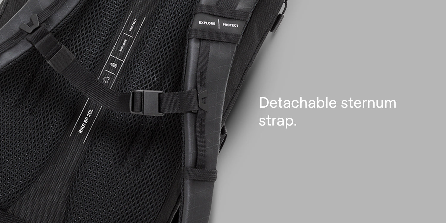 Detachable sternum strap,