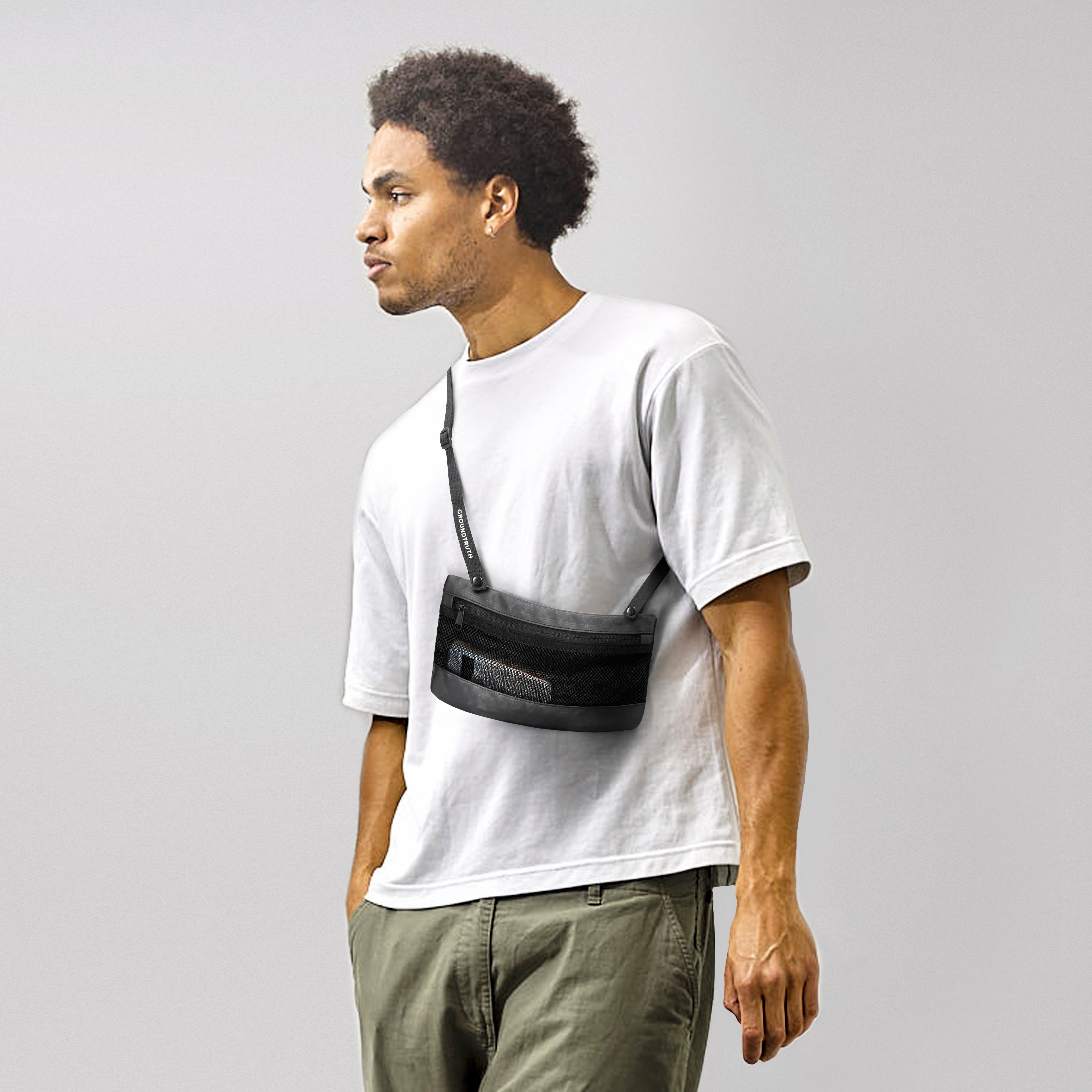 Crossbody travel Pouch | RIKR in Black
