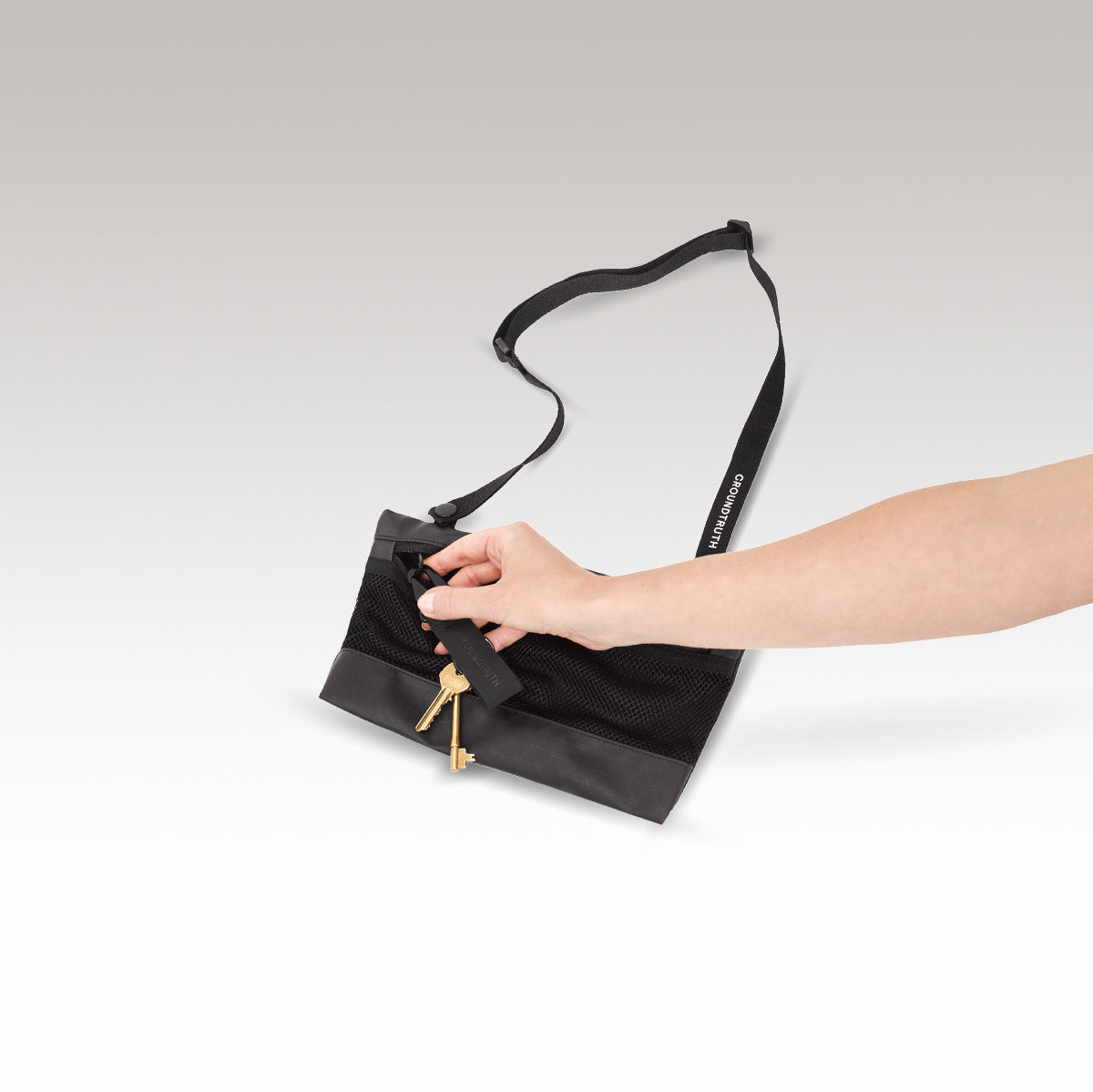 Crossbody travel Pouch | RIKR in Black