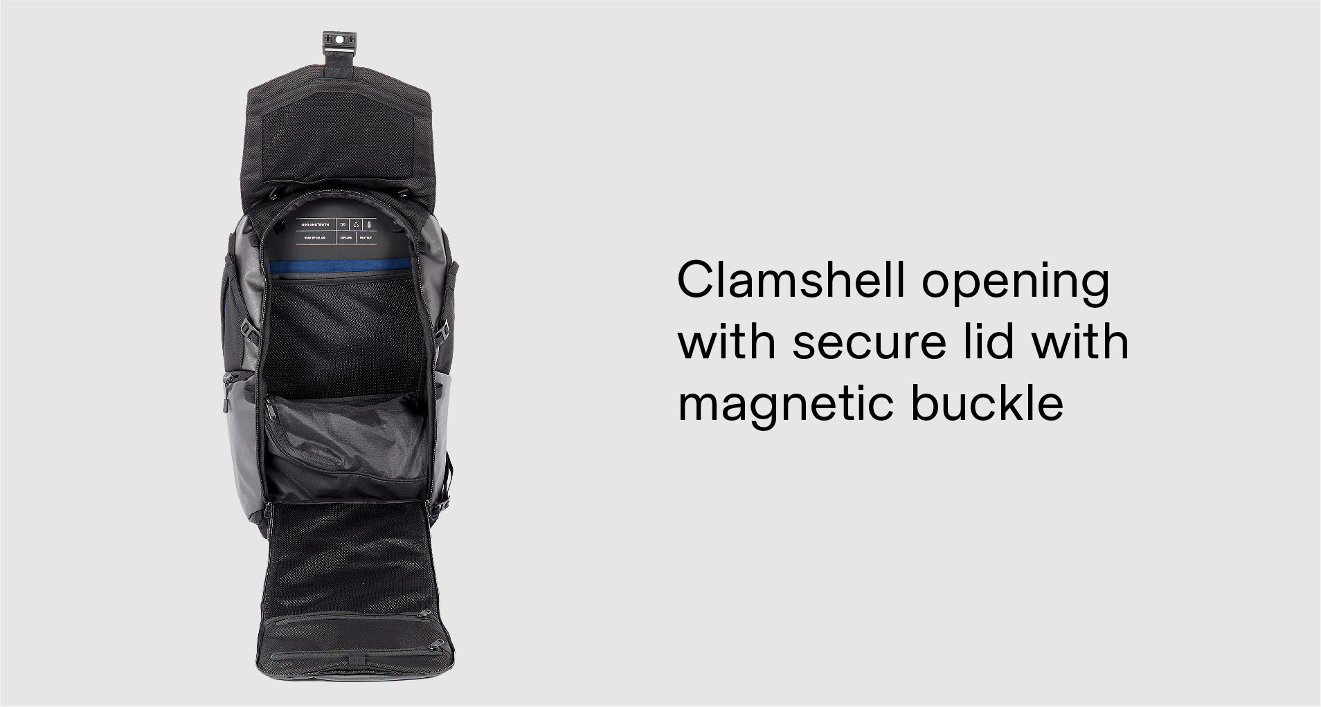 Groundtruth Backpack's Clamshell opining