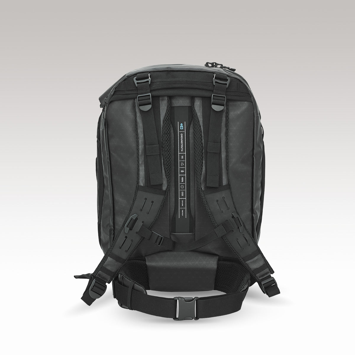 RIKR 38L Hybrid Duffle Pack Duffle GROUNDTRUTH #color_Eco-X Black