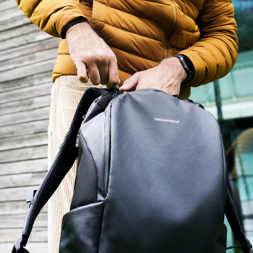 20L Everyday Backpack | RIKR | GROUNDTRUTH #color_Eco-X Black
