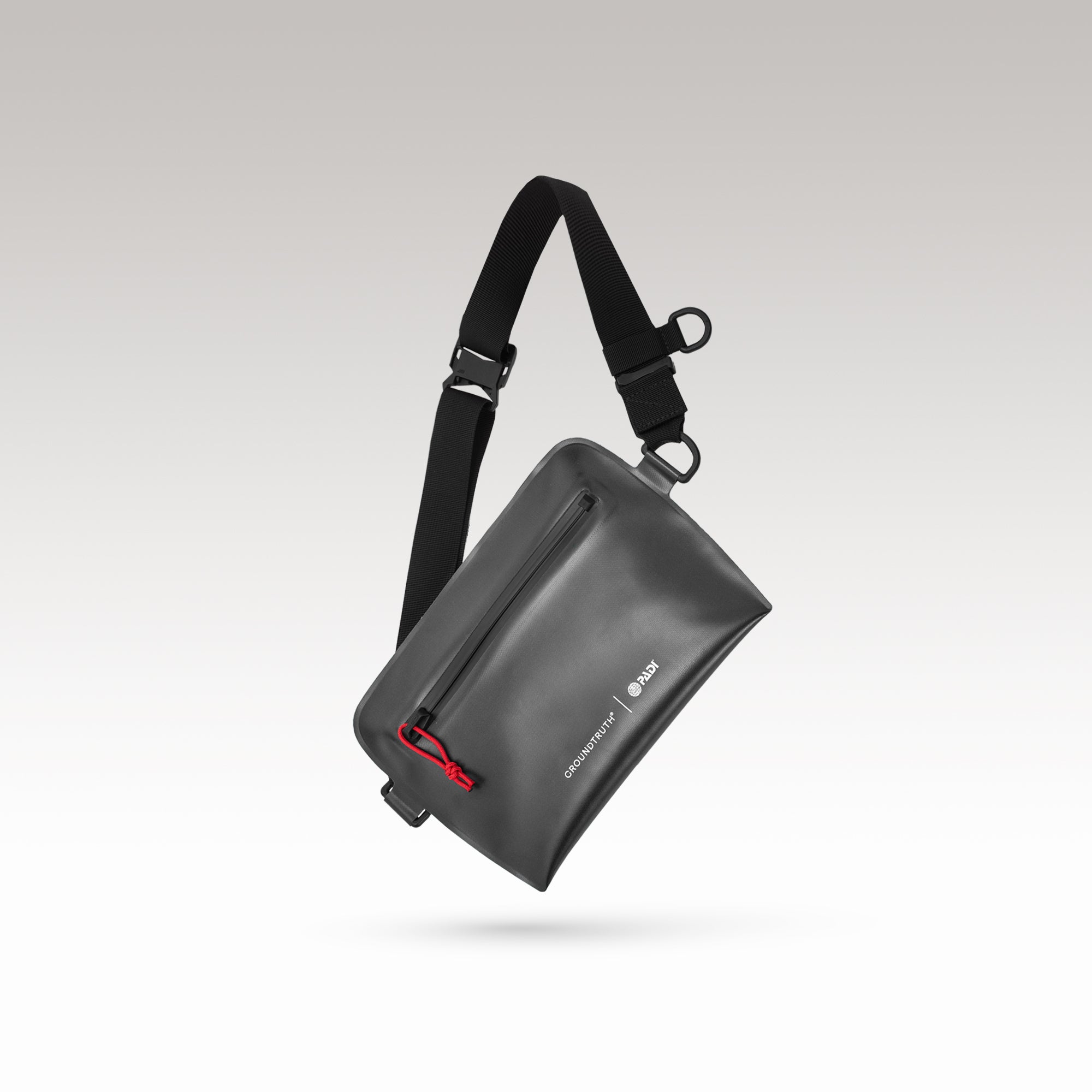 1L Cross Body Dry Sling | UNDA - GROUNDTRUTH PADI Collaboration - #color_Deep black