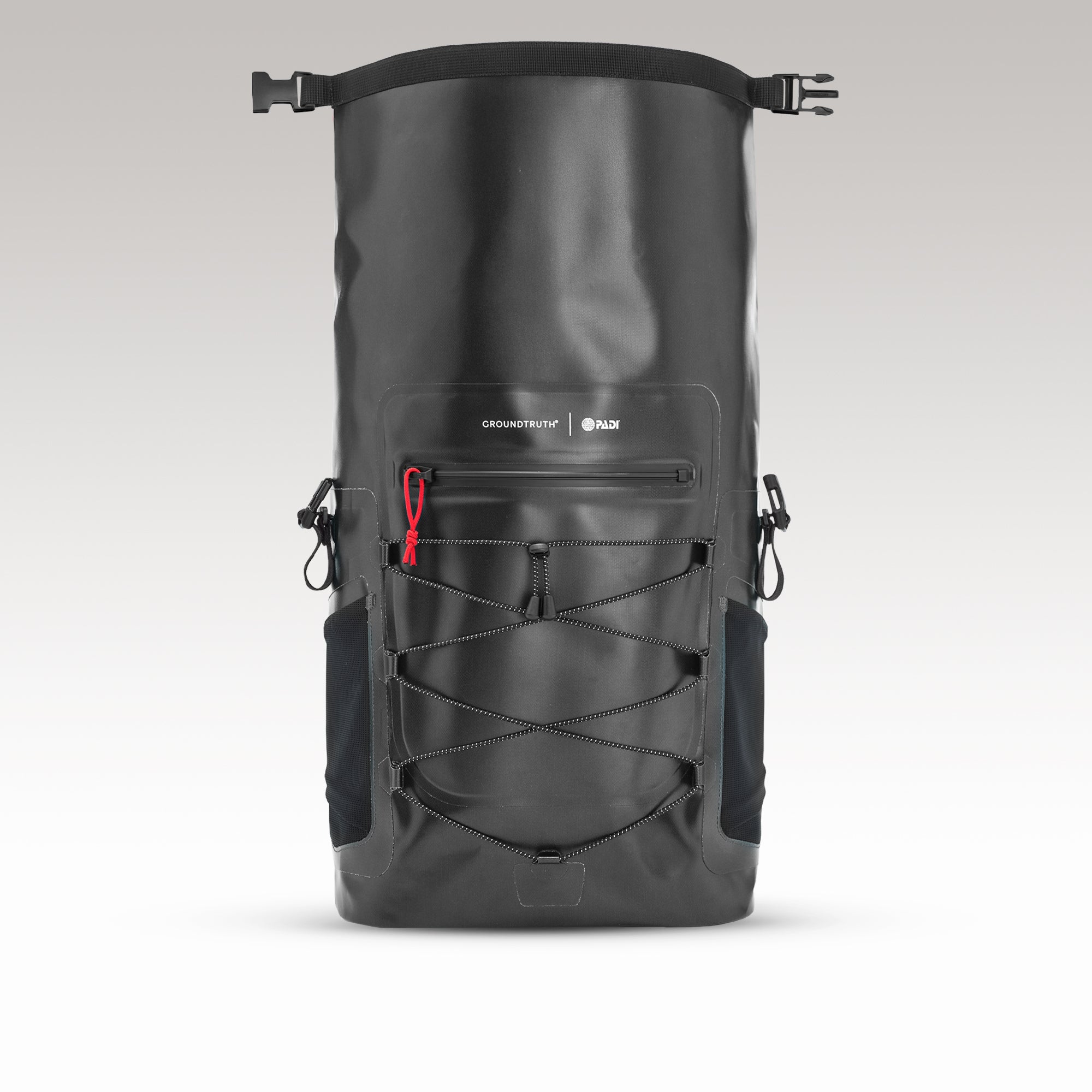 25L Roll Top Dry Backpack | UNDA - GROUNDTRUTH PADI Collaboration - #color_Deep Black