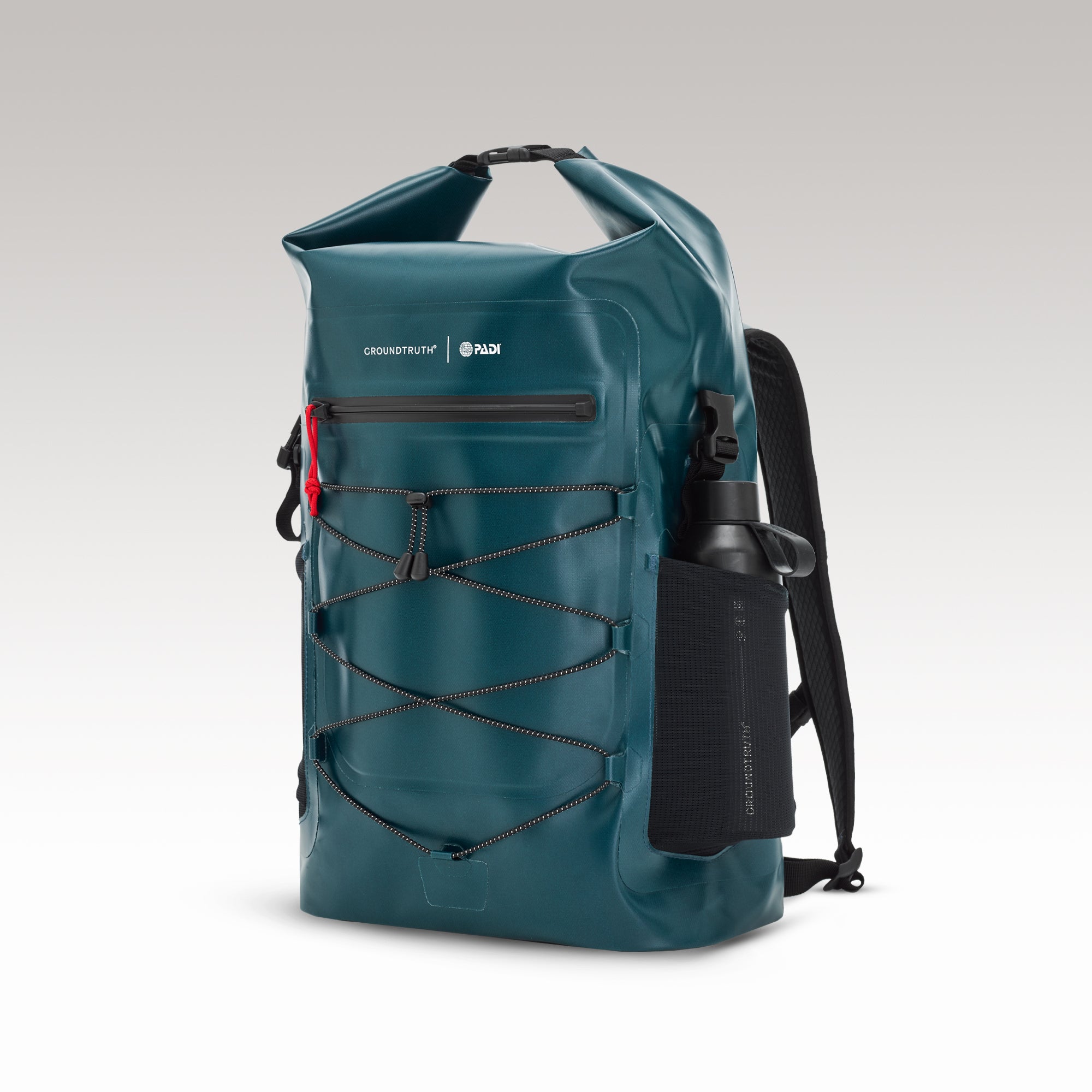 25L Roll Top Dry Backpack | UNDA - GROUNDTRUTH PADI Collaboration - #color_Ocean Green