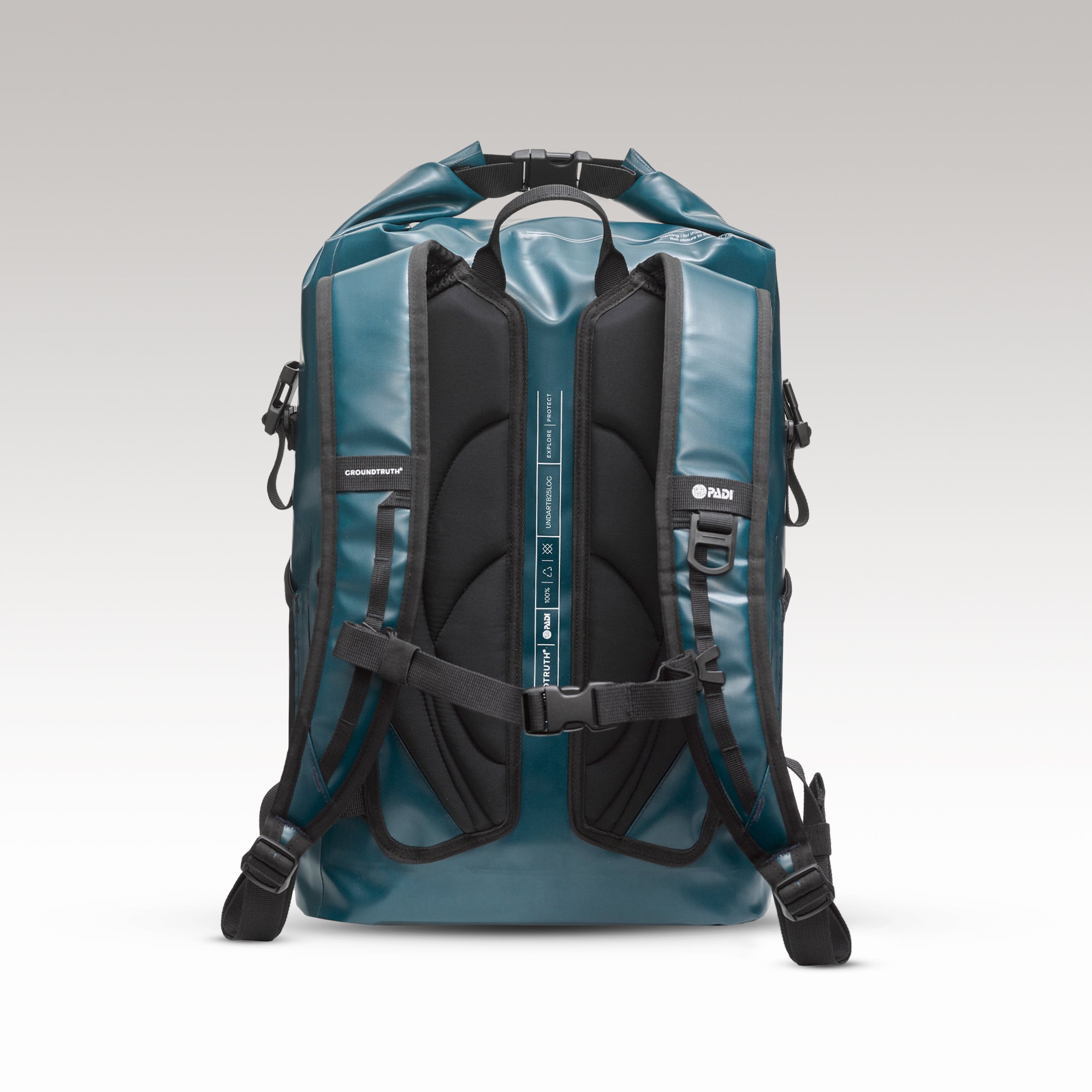 25L Roll Top Dry Backpack | UNDA - GROUNDTRUTH PADI Collaboration - #color_Ocean Green