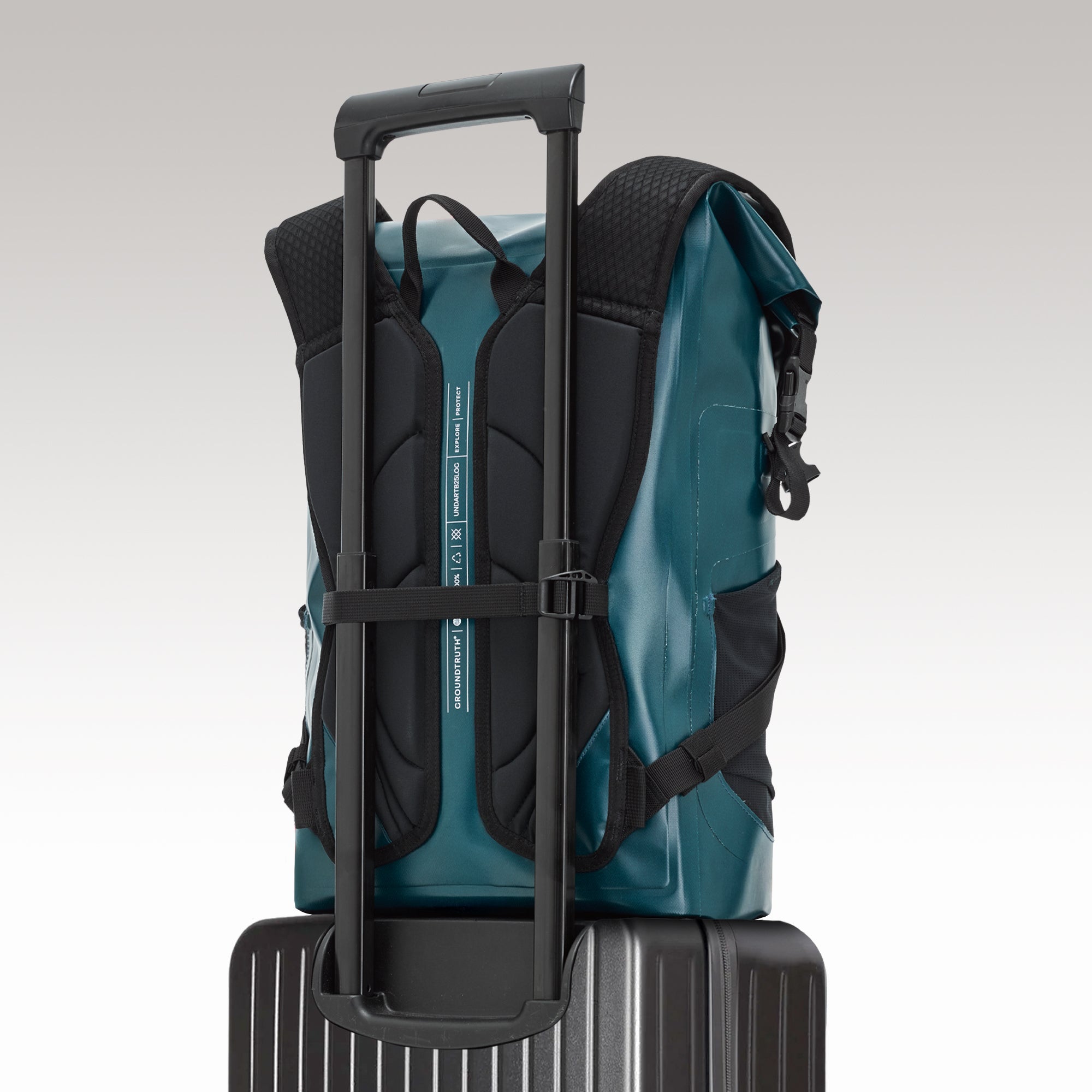 25L Roll Top Dry Backpack | UNDA - GROUNDTRUTH PADI Collaboration - #color_Ocean Green