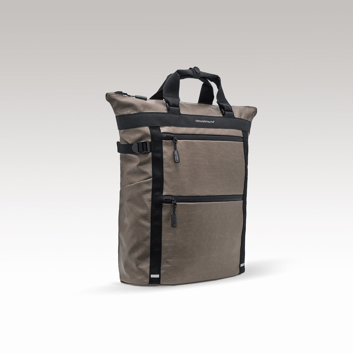 RIKR 17L Technical Tote Backpack GROUNDTRUTH color black #color_Stone Brown