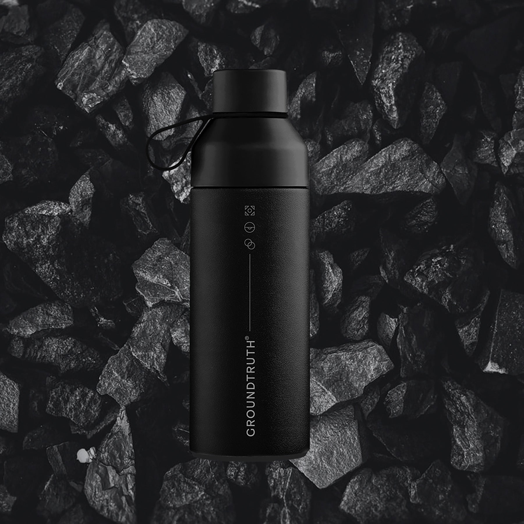 GROUNDTRUTH Ocean Bottle 500ml #color_Obsidian Black