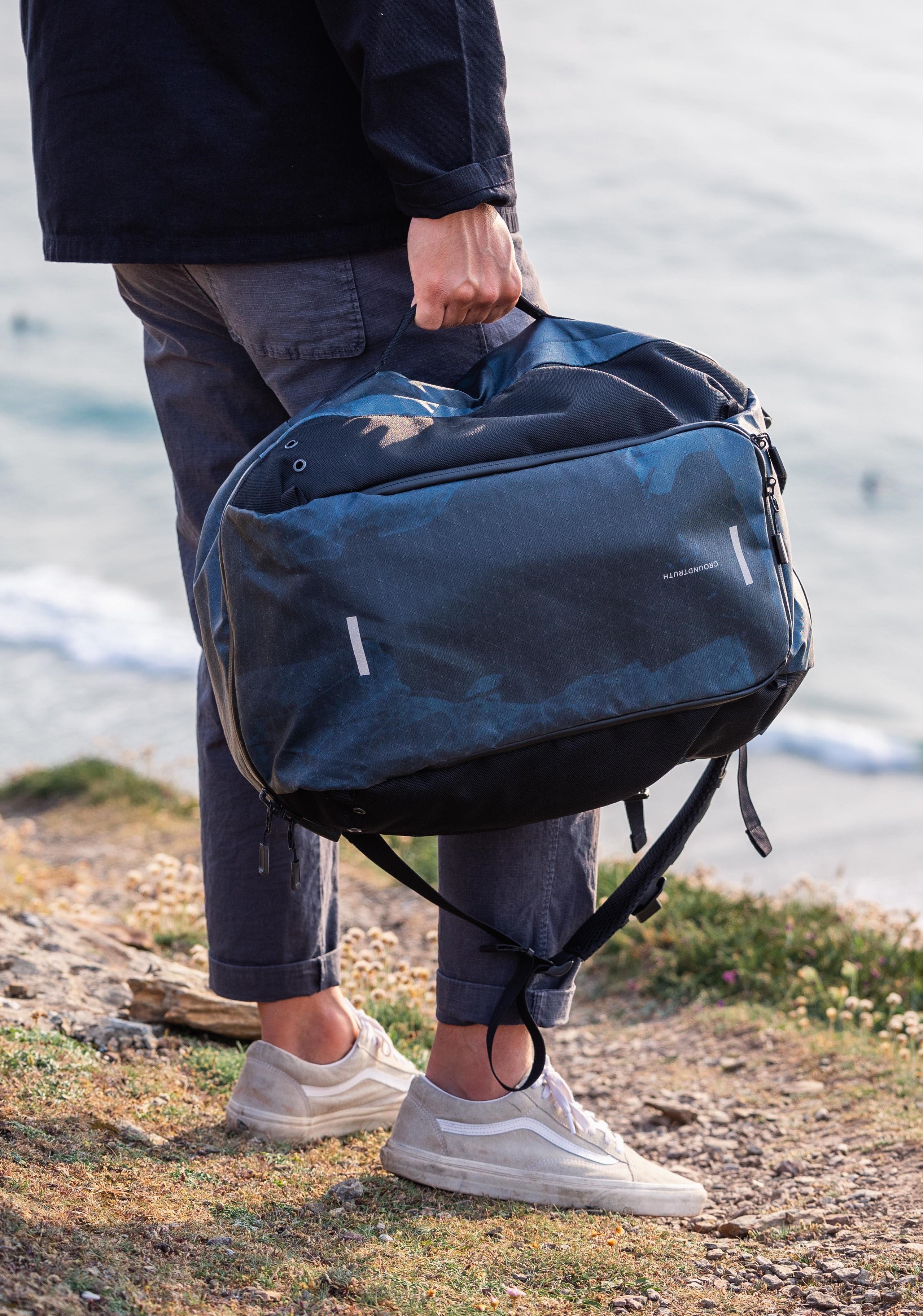 The RIKR 38L Duffle Backpack best weekend Backpack in action