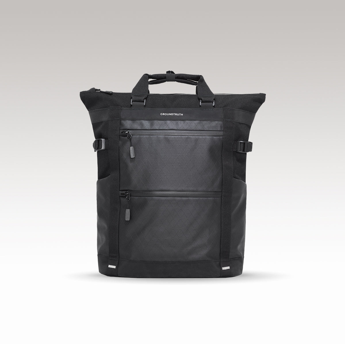 RIKR 17L Technical Tote Backpack GROUNDTRUTH color black #color_Eco-X Black