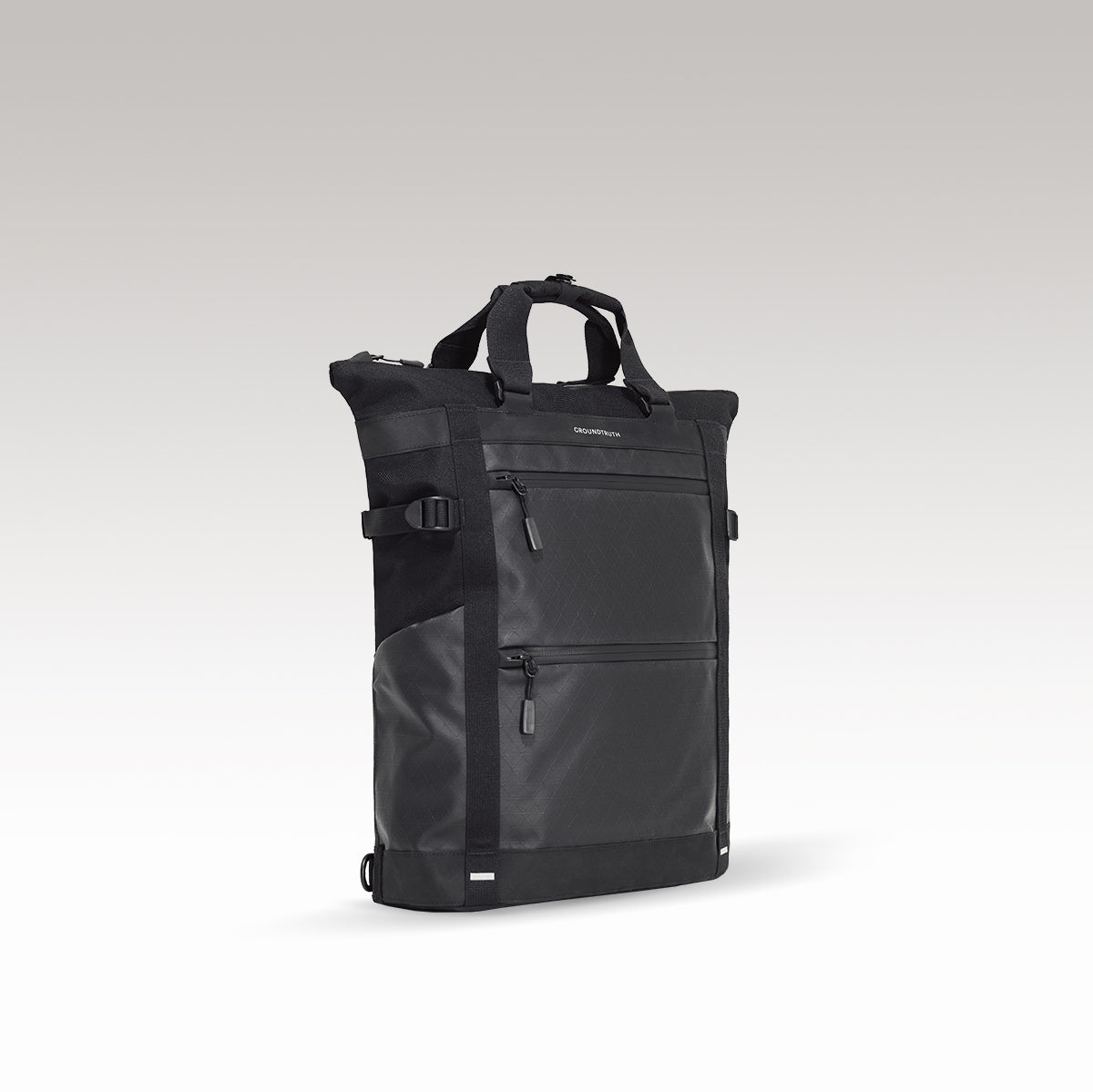 RIKR 17L Technical Tote Backpack GROUNDTRUTH color black #color_Eco-X Black