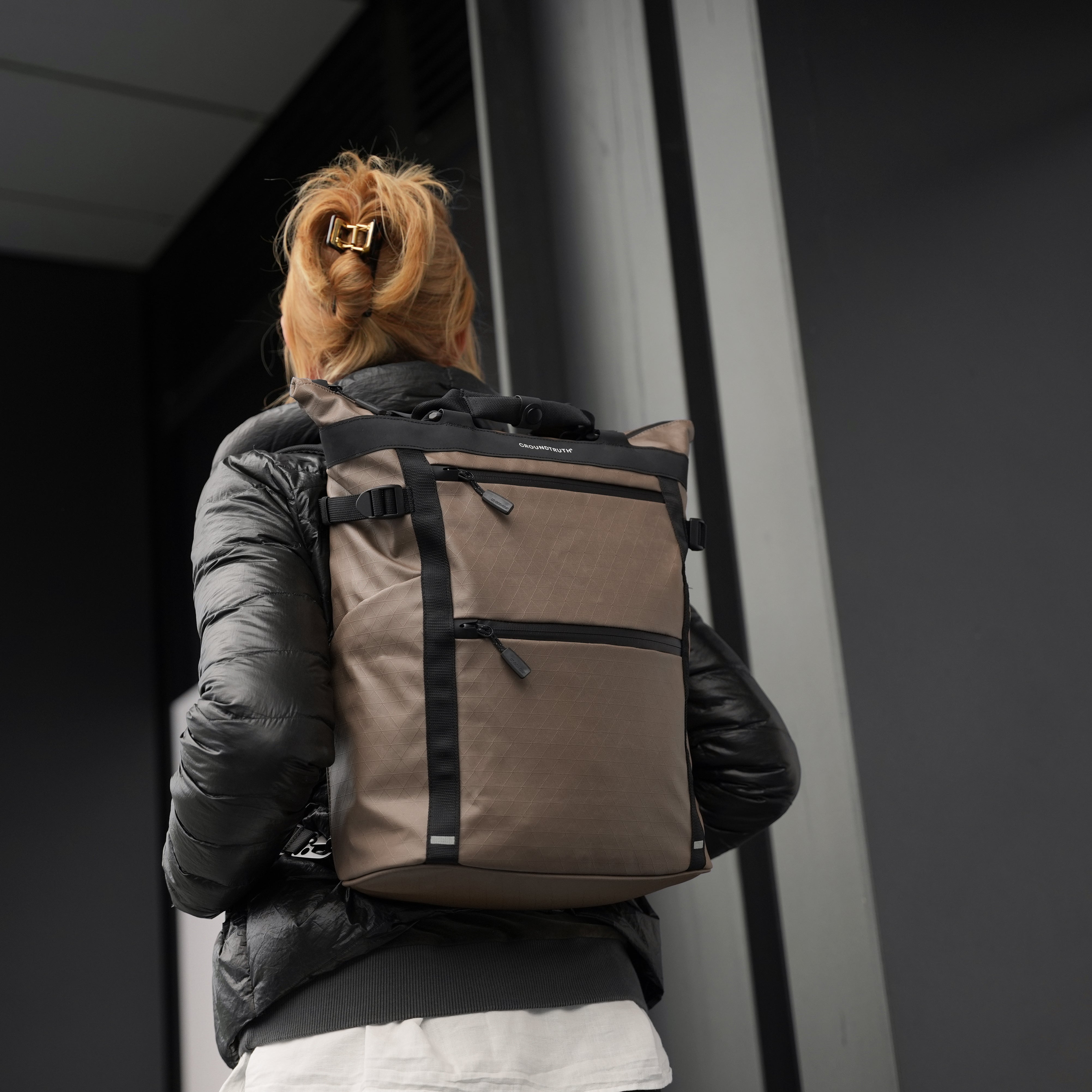 The new 17L Technical Tote in new Stone Brown colourway