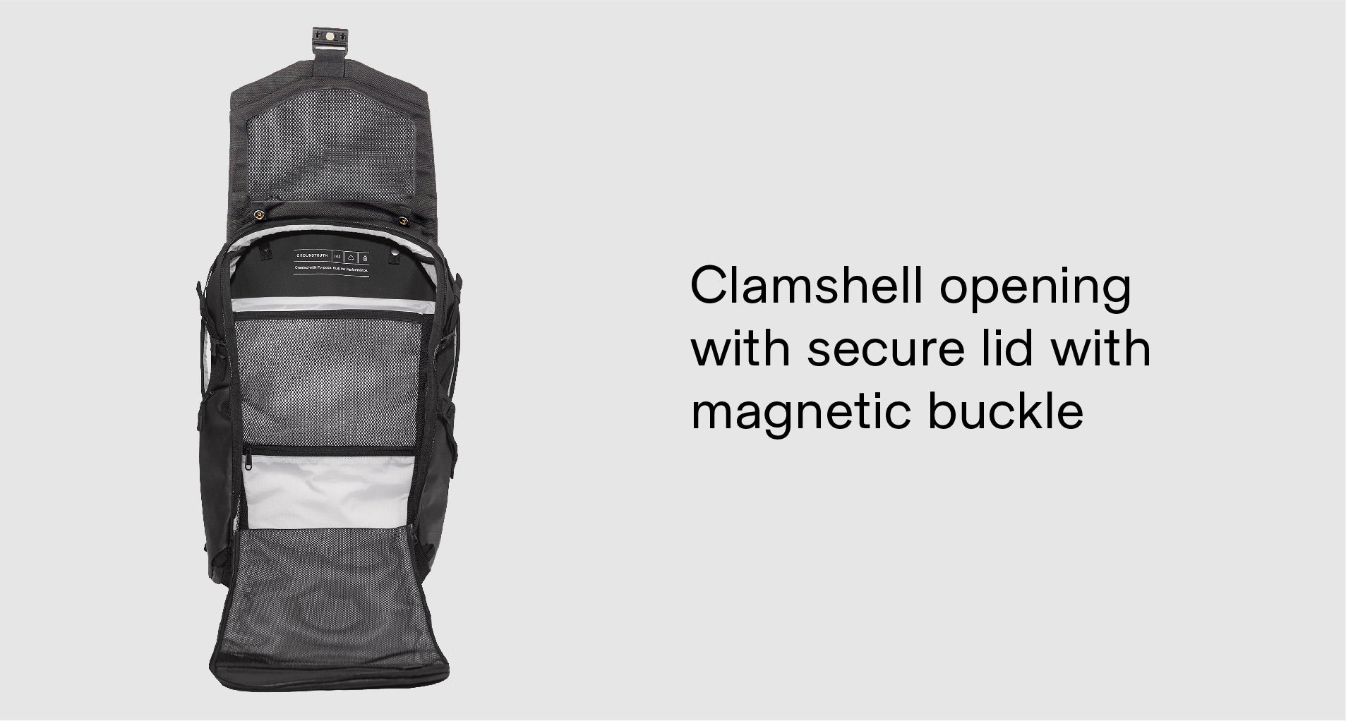 RIKR 23L Ultimate Clamshell opening with secure lid with magnetic buckle 