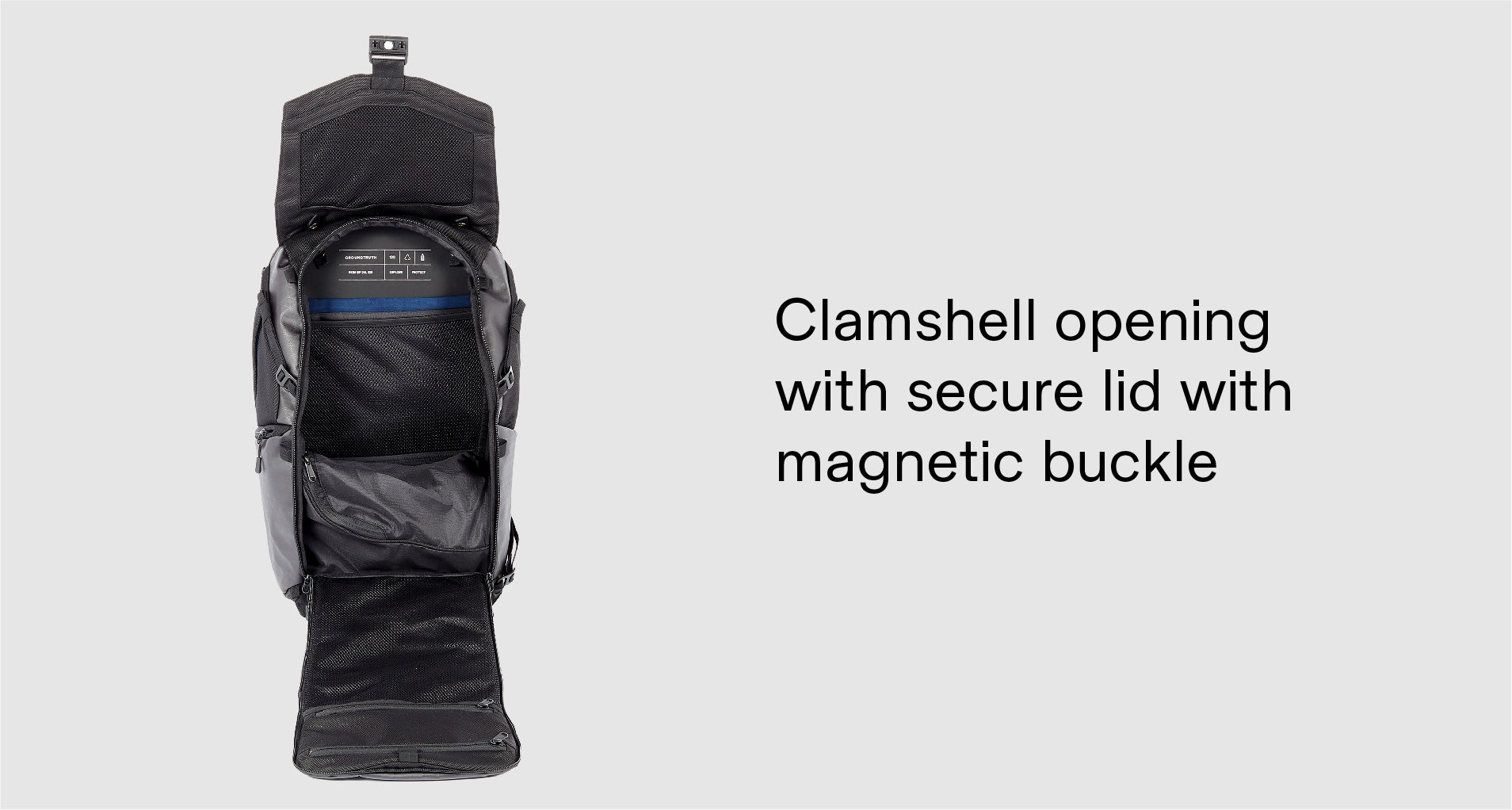 Groundtruth Backpack's Clamshell opining  