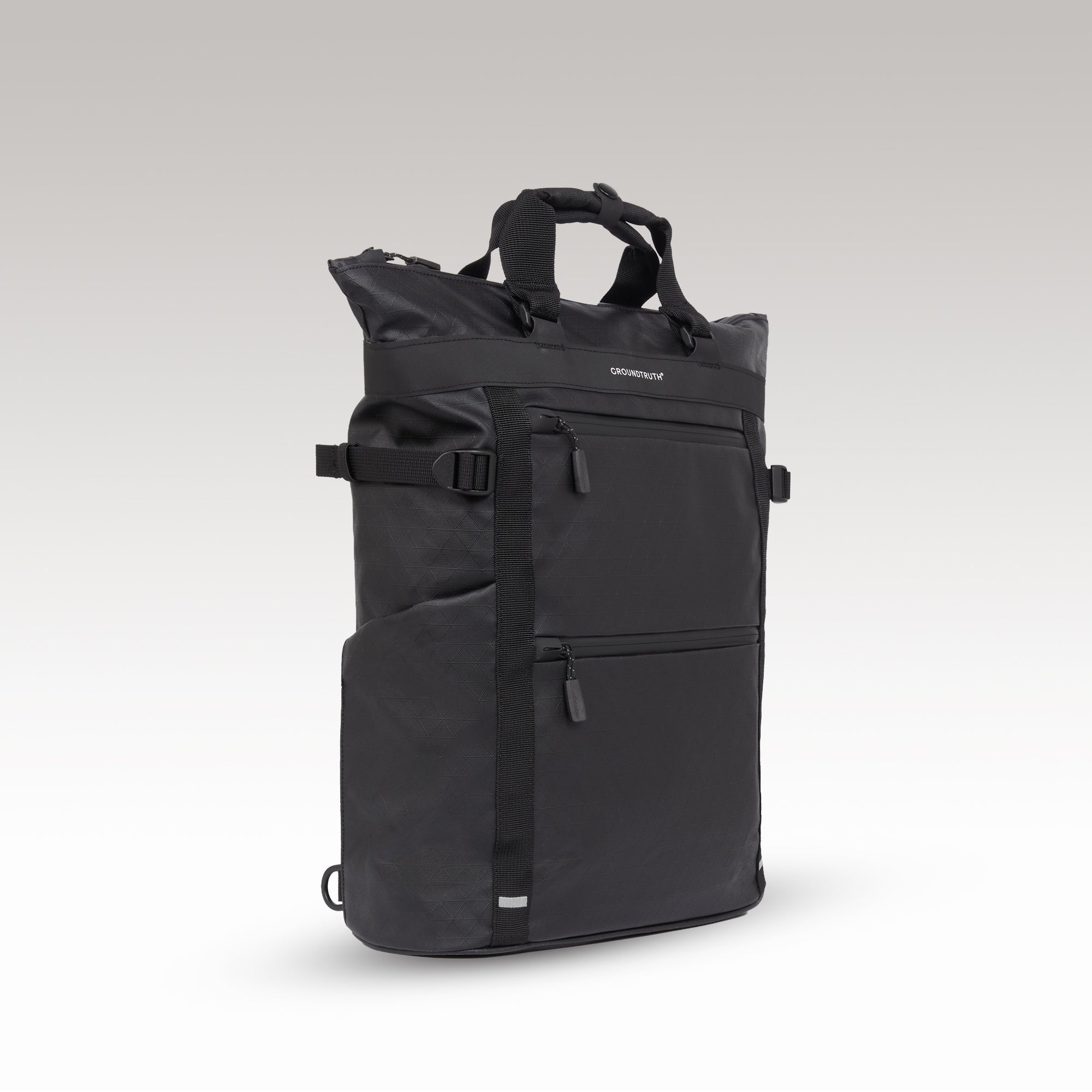 RIKR 17L Technical Tote Backpack GROUNDTRUTH color black #color_Eco-X Black