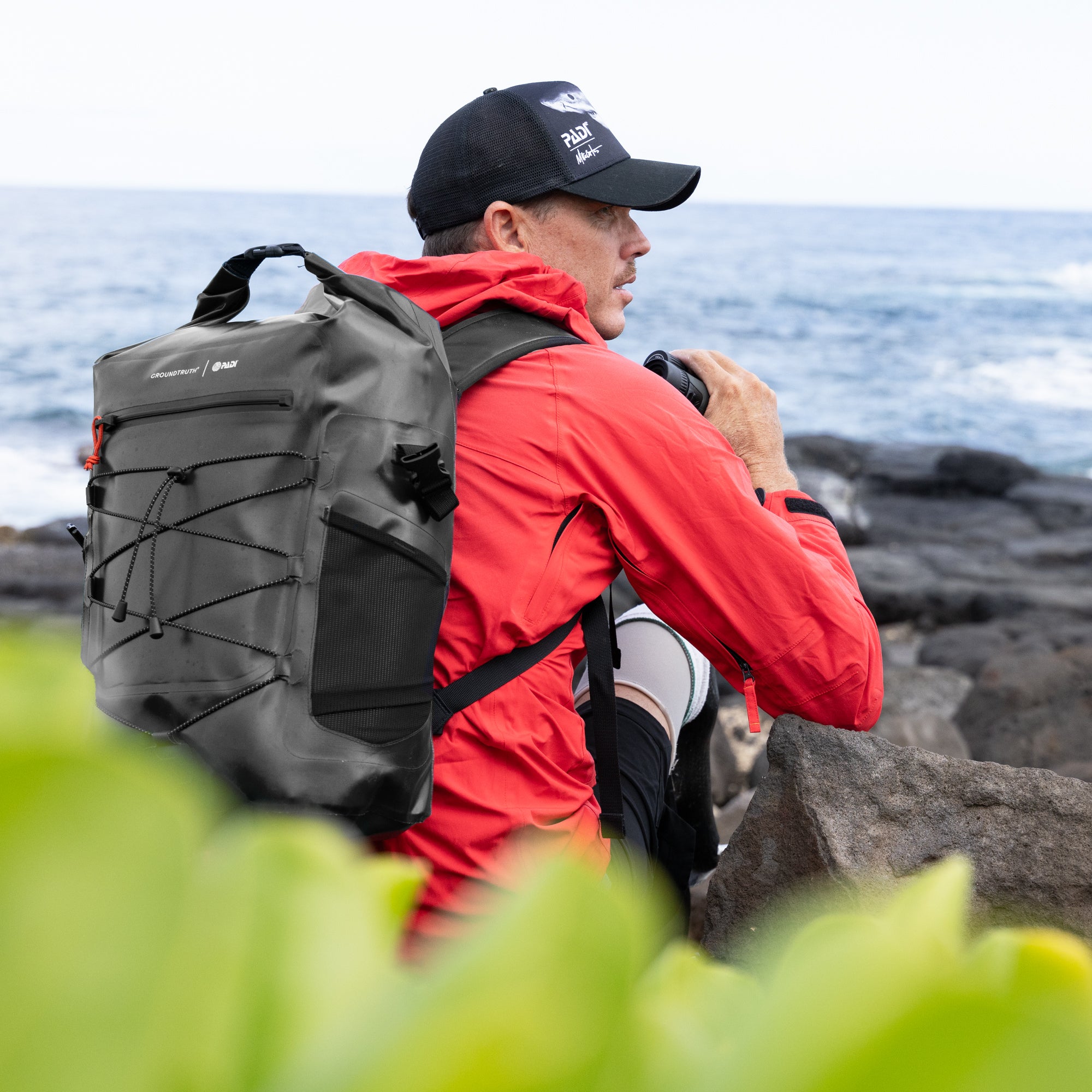 25L Roll Top Dry Backpack | UNDA - GROUNDTRUTH PADI Collaboration - #color_Deep Black