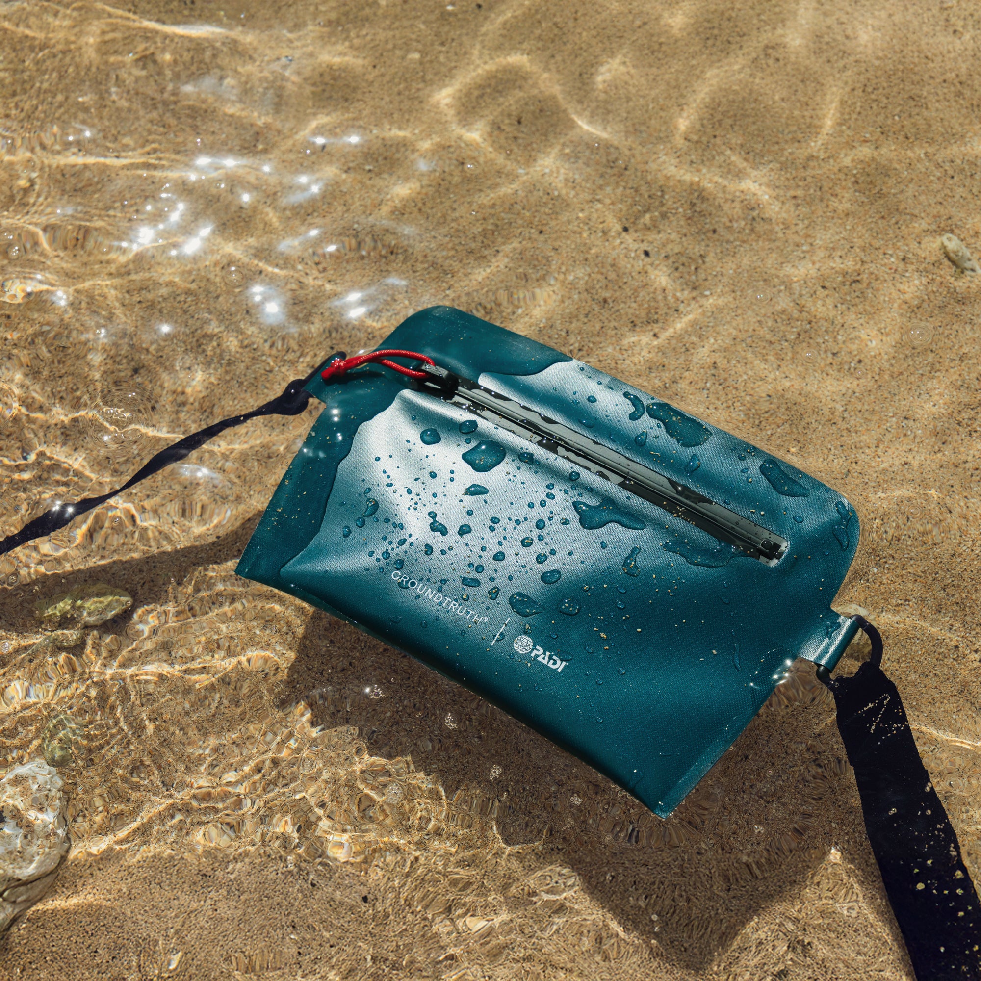 1L Cross Body Dry Sling | UNDA - GROUNDTRUTH PADI Collaboration - #color_Ocean Green