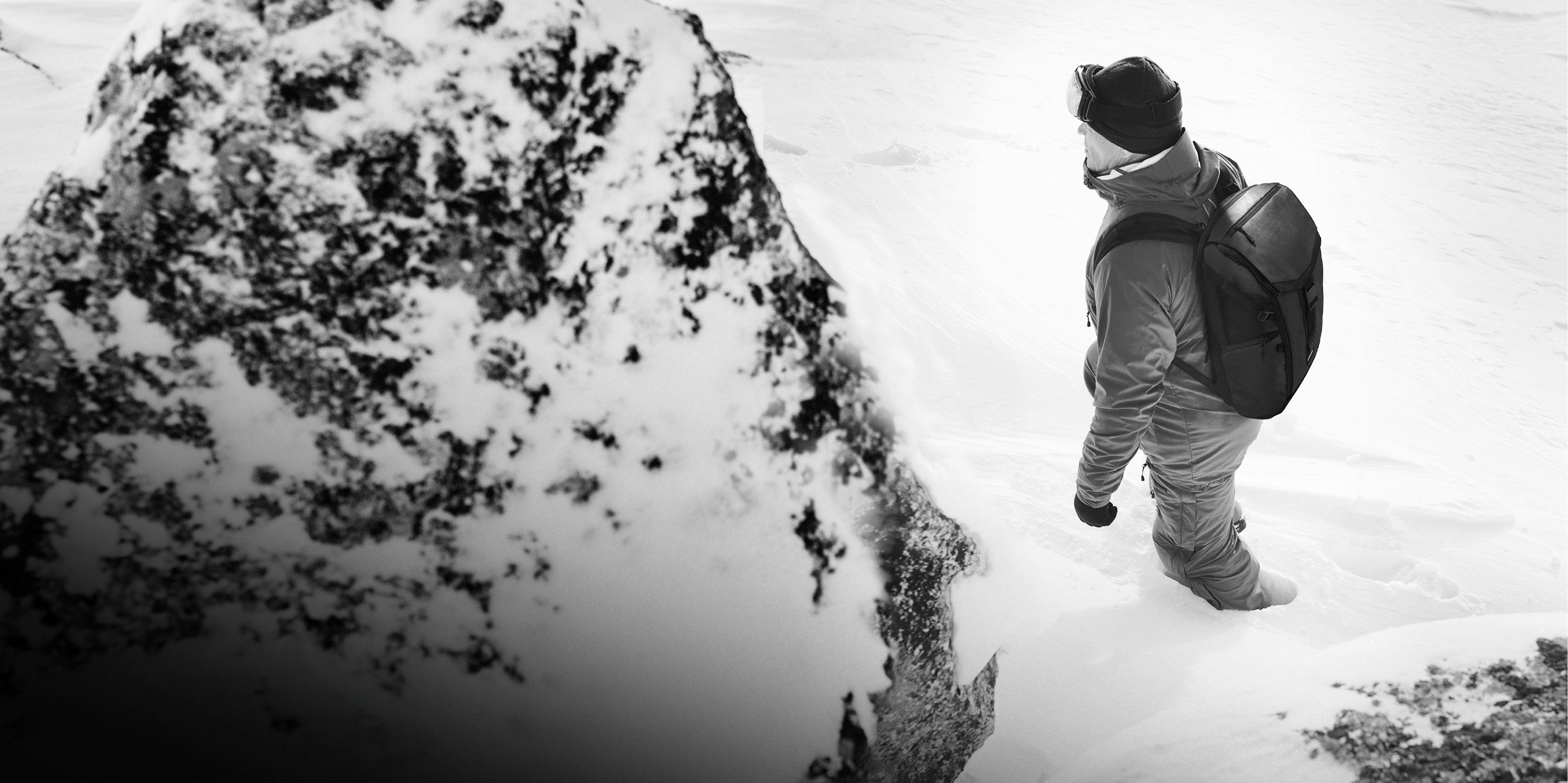 The Explore Rob Swan testing the RIKR 24L Backpack in Antarctica