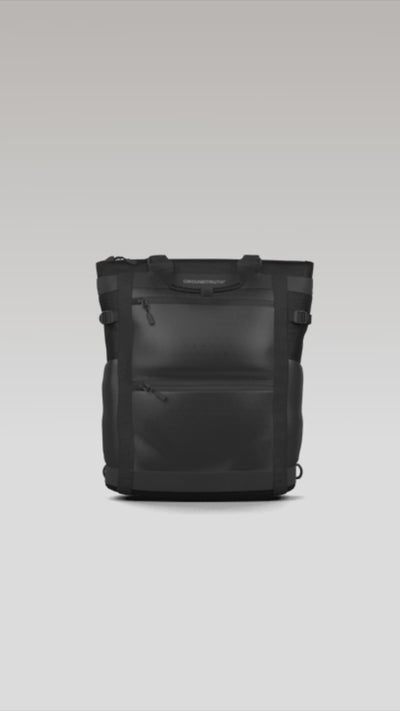 The 3D Functions ideo for the new 17L Technical Tote 3rd Generation. Portrait 